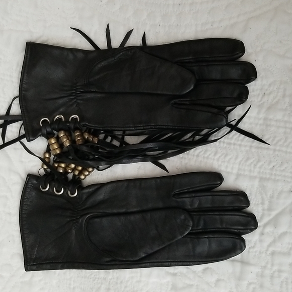 Leather Vintage  Gloves - Picture 4 of 7